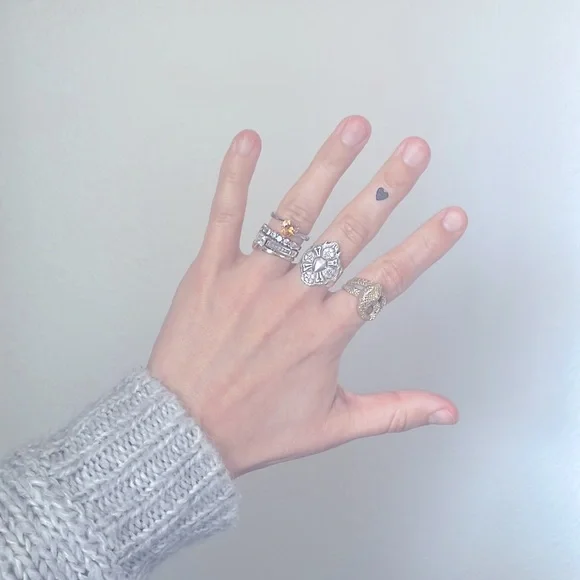 Silver heart ring🦋Diane - Picture 4 of 6